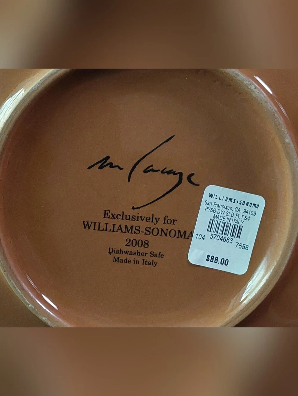 Williams-Sonoma SALAD/DESSERT (2) PAYSAGE by Marc Lacaz 9.25